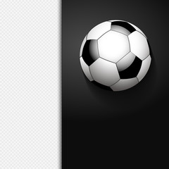 Wall Mural - football border background on white