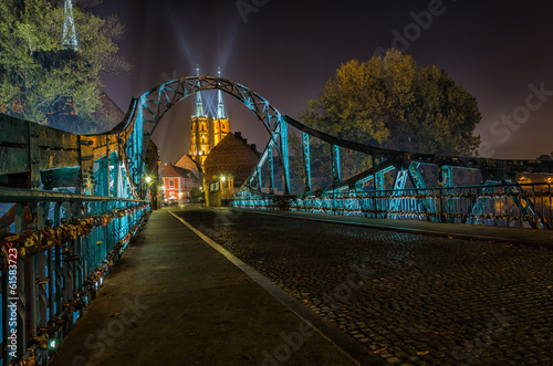 Obraz w ramie Wrocław most zakochanych