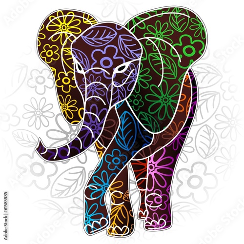 projekt-batik-kwiatowy-slon