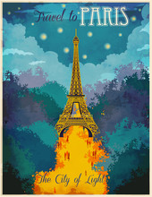 Travel To Paris Poster