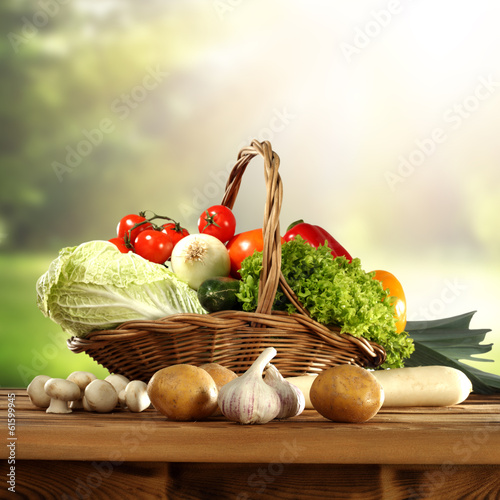 Naklejka na szybę vegetables