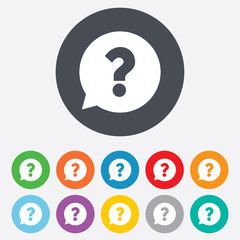 Poster - question mark sign icon. help symbol.