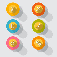 Circle Tools Vector Icons