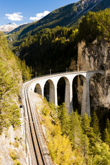  Landwasserviadukt, canton Graubunden, Switzerland