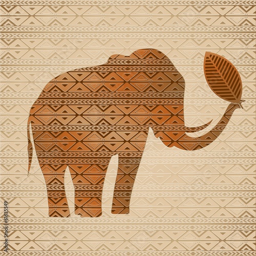 Elephant Tribal Art Design