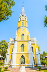 Poster - Wat Niwet Thammaprawat Temple Church in ayutthaya Thailand