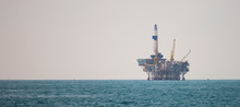 Oil Platform In The Pacific Ocean
