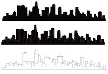 Vector Cities Silhouettes.
