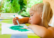 © Dmitry Naumov - Child drawing outdoors