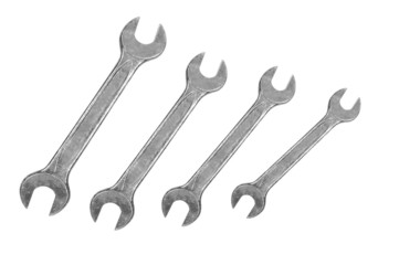 Wrenches isolated on white