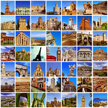 European Landmarks Collage