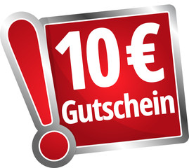 Sticker - 10 Euro Gutschein