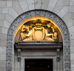 Wall Mural - Details above a door