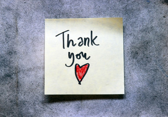Wall Mural - thank you note