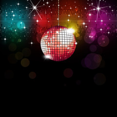 Canvas Print - Disco Background