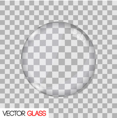 Glass lens vector illustration