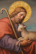 Vienna - Fresco of Jesus as good shepherd  in Carmelites church