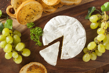 Poster - Organic Homemade White Brie Cheese