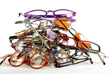 Pile Of Old Used Spectacles