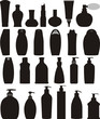 Bottles of cosmetic vector set