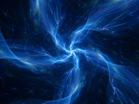 Five armed space flame object