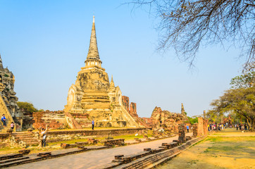 Canvas Print - Wat Phra Si Sanphet temple at ayutthaya Thailand