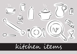 Fototapeta  - Kitchen items