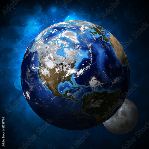Naklejki kosmos planeta-ziemia-i-ksiezyc