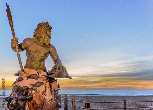 Fotografie, Obraz Král Neptun v Neptune Park, Virginia Beach