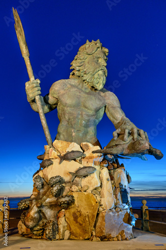 Fotografie, Obraz Král Neptun v Neptune Park, Virginia Beach
