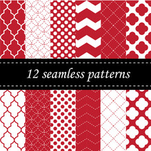 Twelve Seamless Geometric Patterns
