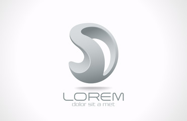 Poster - Logo Abstract Future Innovation Technology. Science icon