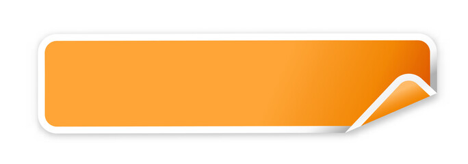 Wall Mural - the blank orange web banner