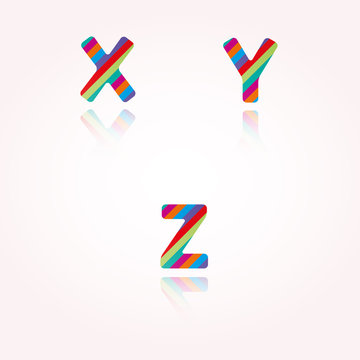 color alphabet letters