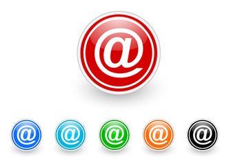 Aufkleber - mail icon vector set