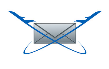 Poster - Air post delivery symbol