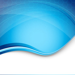 Canvas Print - Hi-tech blue modern background template