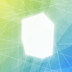 Wall Mural - Abstract transparent paper green blue background