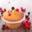 muffin with berries