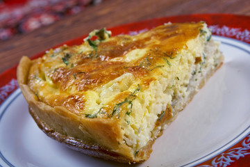 Wall Mural - quiche with halibut