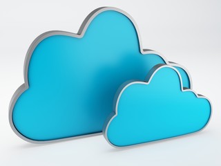 Poster - cloud icon 3d