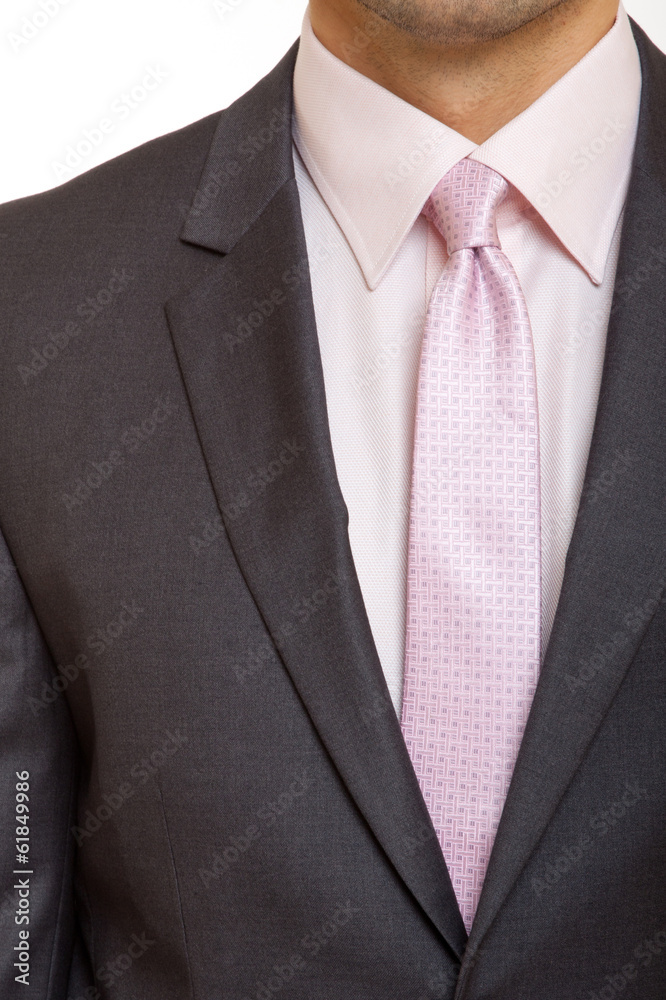 pink dress shirt grey suit Josh Bow Tie, in Blushing Floral