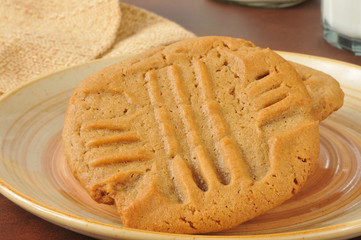 Wall Mural - Fresh baked peanut butter cookies