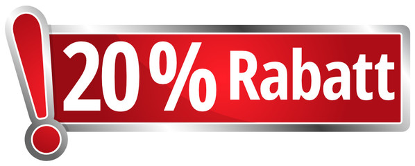 Sticker - 20 % Rabatt