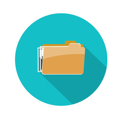 Poster - Folder icon, isolated on white background
