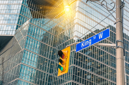 Photo King Street Sign - Toronto downtown