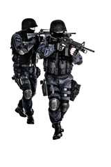 Wall Mural - SWAT team in action