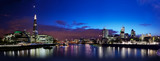 Fototapeta Londyn - London skyline panorama at night, England the UK. Tower of Londo