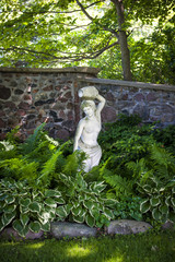 Wall Mural - Shady perennial garden