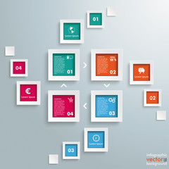 Wall Mural - 4 rectangle banners cycle flash